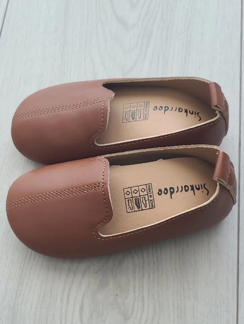 Children's Brown Slip-On Moccasins by